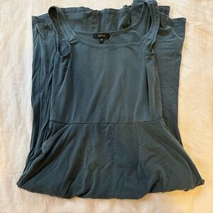 Quince Tencil Teal Ballerina Dress XS